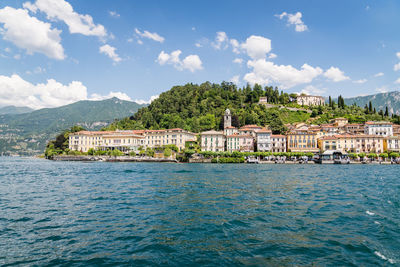 View at the small town of bellagio on lake como, italy.