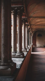 Corridor of old building