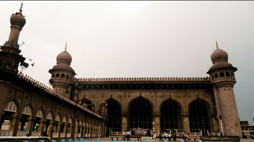 View of historic building against sky in city