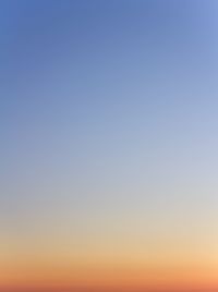 Low angle view of clear sky during sunset