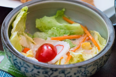 Close-up of salad in bowl