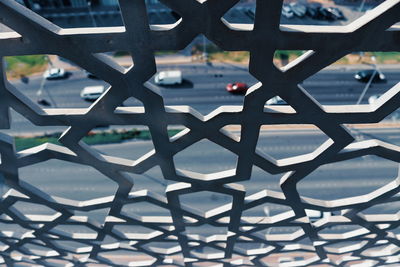 Full frame shot of metal fence