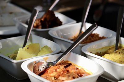 Close-up of food in plate