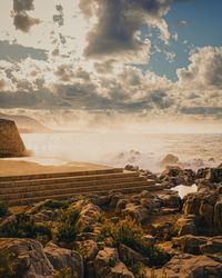 Scenic view of landscape against sky