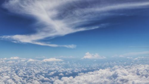 Low angle view of clouds in sky