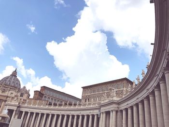 Low angle view of historic building against sky