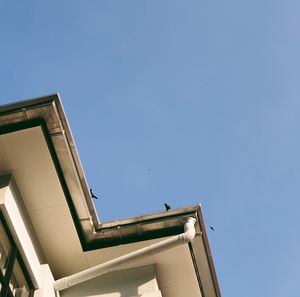 Low angle view of building against clear sky