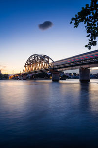 New binh loi railway bridge at sunset