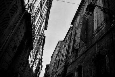 Low angle view of buildings against sky