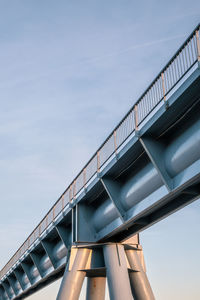 Low angle view of bridge against sky