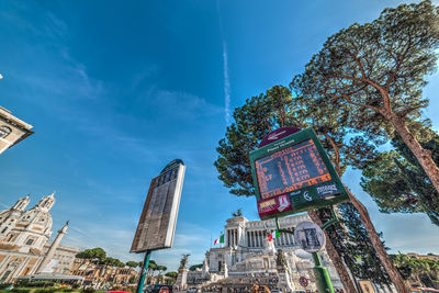 Low angle view of buildings against sky