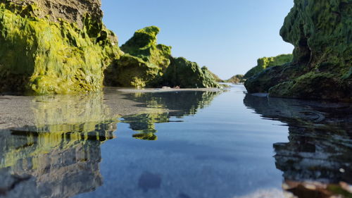 Rocks in sea