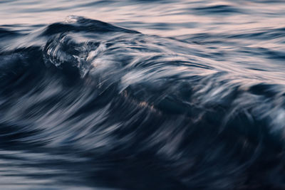 High angle view of sea waves