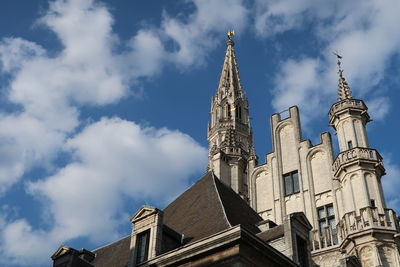 Low angle view of buildings against sky