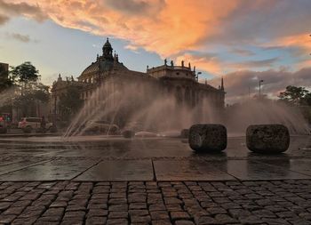 Panoramic view of city against sky