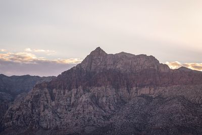 Scenic view of rocky mountains against sky