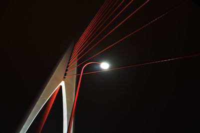 Low angle view of illuminated building