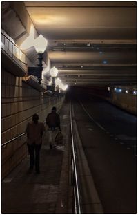 People at subway station