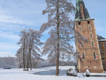 Winter at the castle of raesfeld