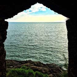 Scenic view of sea against sky