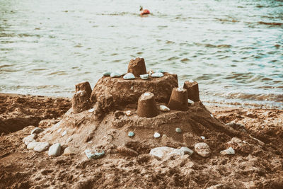 Rocks on beach