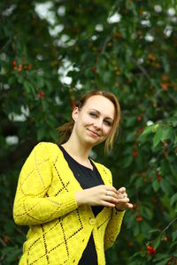 Portrait of young woman