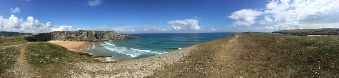 Panoramic view of sea against sky