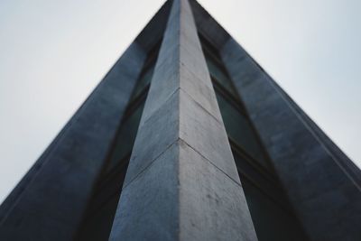 Low angle view of modern building against sky