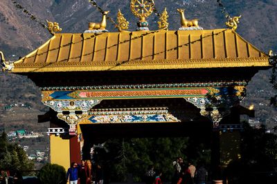 Panoramic view of temple building