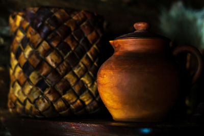 Close-up of drink on table