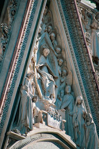 Low angle view of statue of historic building