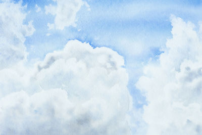 Low angle view of clouds in sky
