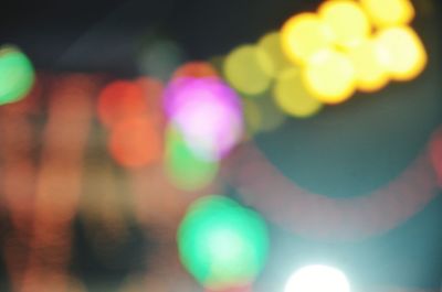 Defocused lights