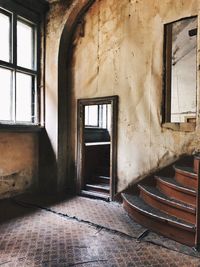 Interior of abandoned house