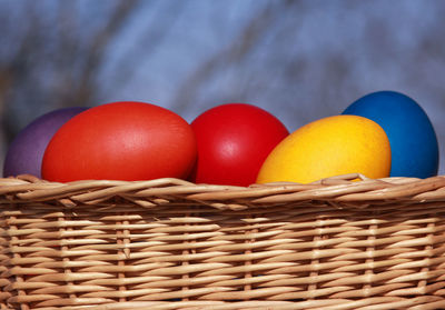 Close-up of fruits in basket