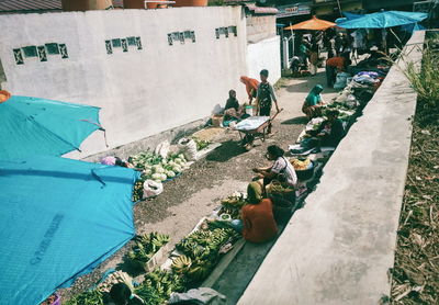 Traditional market at sidikalang city