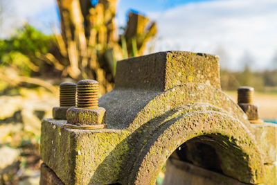 Close-up of rusty metal