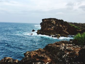 Scenic view of sea against sky