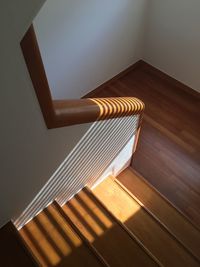 Low angle view of staircase at home