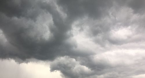 Low angle view of storm clouds in sky