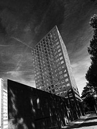 Low angle view of building against sky