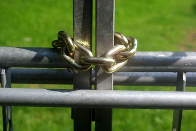 Close-up of chain link fence