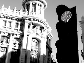 Low angle view of buildings against sky