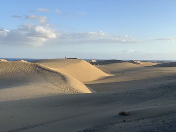 Scenic view of desert against sky