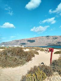 Scenic view of landscape against sky