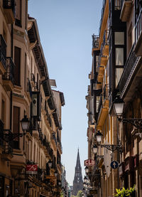 Low angle view of buildings against sky