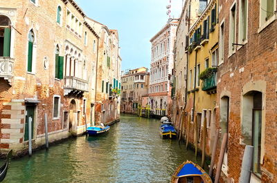 Boats in canal