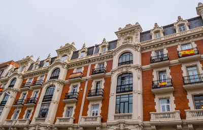 Low angle view of buildings against sky