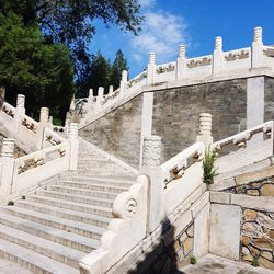 Low angle view of historical building