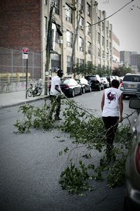 People on city street
